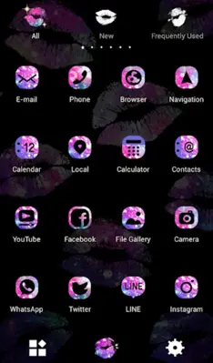 Galaxy Lips Theme android App screenshot 1